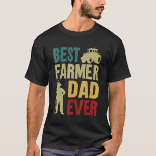 Farming Farmer Dad Father Vintage Tractor Retro Be T-Shirt