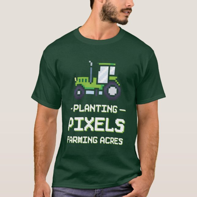 Farming Games Simulation Video Games Simulator fun T-Shirt (Front)