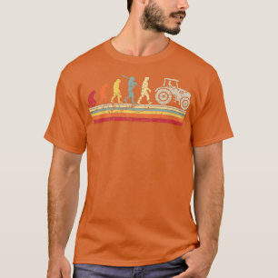 Farming Human Evolution Vintage Farmer T-Shirt