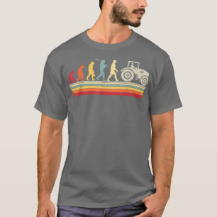 Farming Human Evolution Vintage Farmer T-Shirt