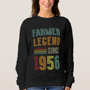 Farming Legend 1956 Farm 69th Birthday Farmer Sweatshirt