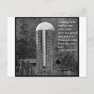 Farming looks mighty easy... postcard