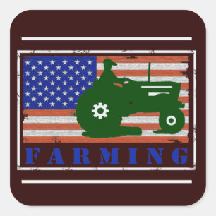 Farming Square Sticker