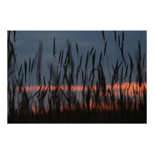Farming Sunset Poster