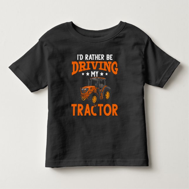 Farming Tractor Lover Farm Life Toddler T-Shirt (Front)