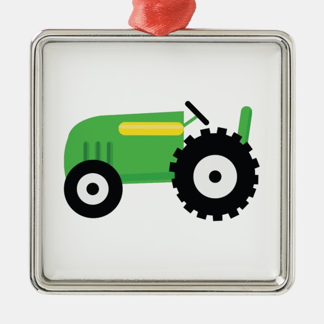 Farming Tractor Metal Tree Decoration (Front)