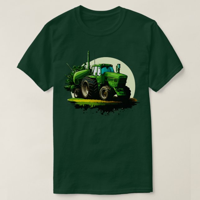 Farming Tractor T-Shirt (Design Front)