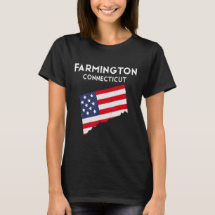 Farmington Connecticut USA State America Travel Co T-Shirt