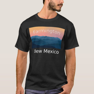 Farmington New Mexico Mountain sunset hometown T-Shirt