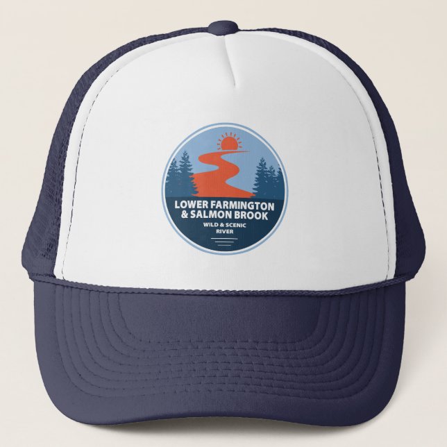 Farmington & Salmon Brook Wild & Scenic River Trucker Hat (Front)