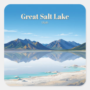 Farmington Utah Travel Keepsake Square Sticker