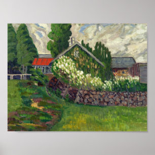 Farmland (between 1908 and 1910) Konrad Mägi Poster