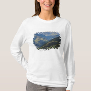 Farmlands and village in the Himalayas T-Shirt
