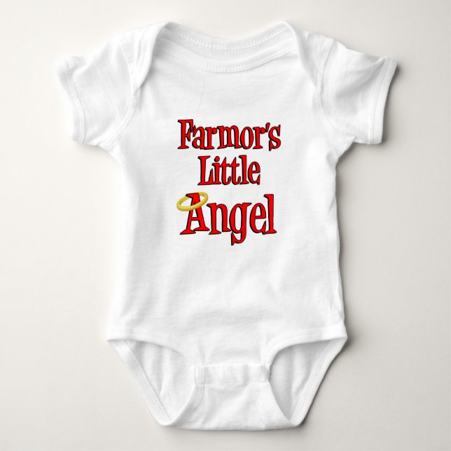 Farmor's Little Angel Baby Bodysuit (Front)