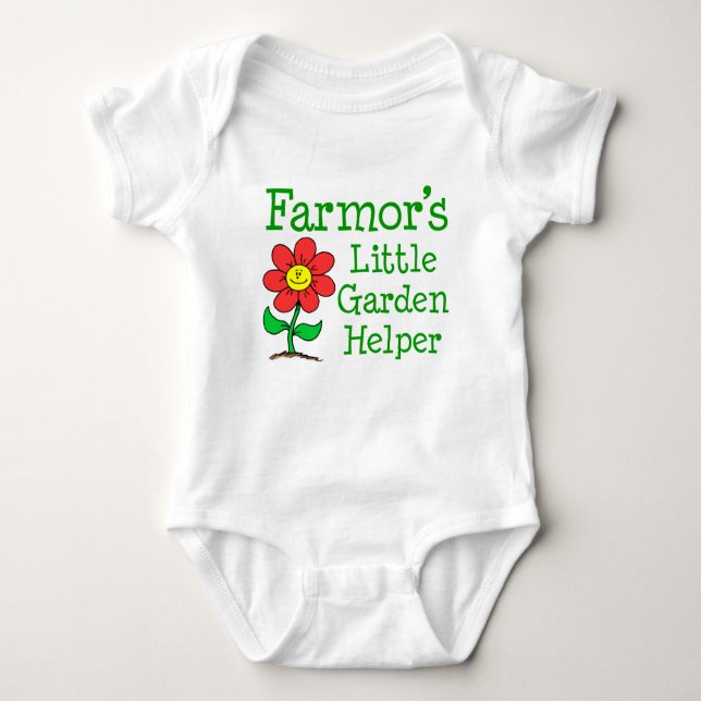 Farmor's Little Garden Helper Baby Bodysuit (Front)
