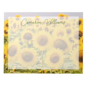 Farms A Sunflower Field Notepad