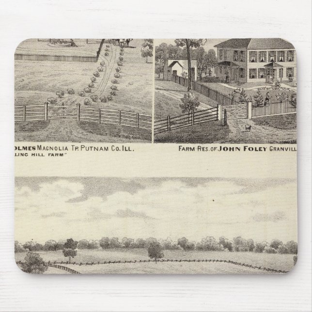 Farms and residences in Magnolia Mouse Pad (Front)