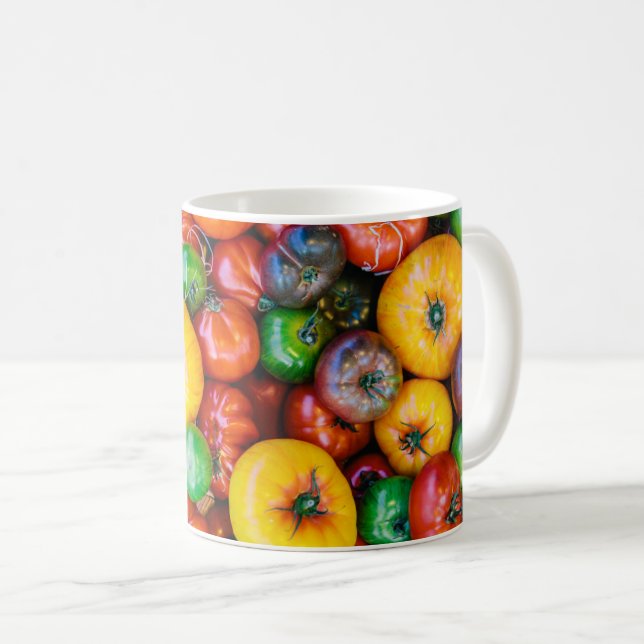 Farms | Colourful Tomato Harvest Coffee Mug (Front Right)