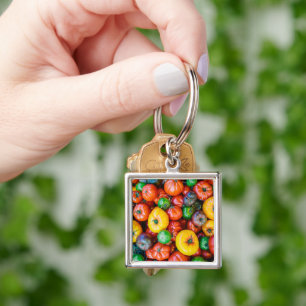 Farms   Colourful Tomato Harvest Key Ring