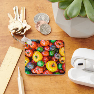 Farms   Colourful Tomato Harvest Key Ring