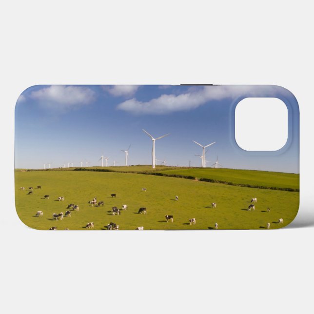 Farms | Cows Near Windmill Farm Case-Mate iPhone Case (Back (Horizontal))