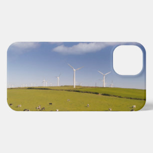 Farms   Cows Near Windmill Farm iPhone 13 Case