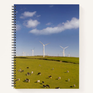 Farms   Cows Near Windmill Farm Notebook