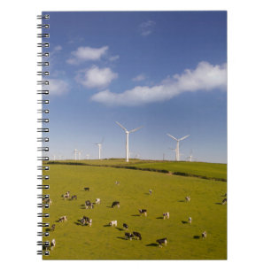 Farms Cows Near Windmill Farm Notebook