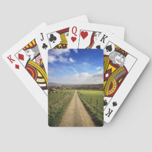 Farms   English Countryside Dirt Road Playing Cards