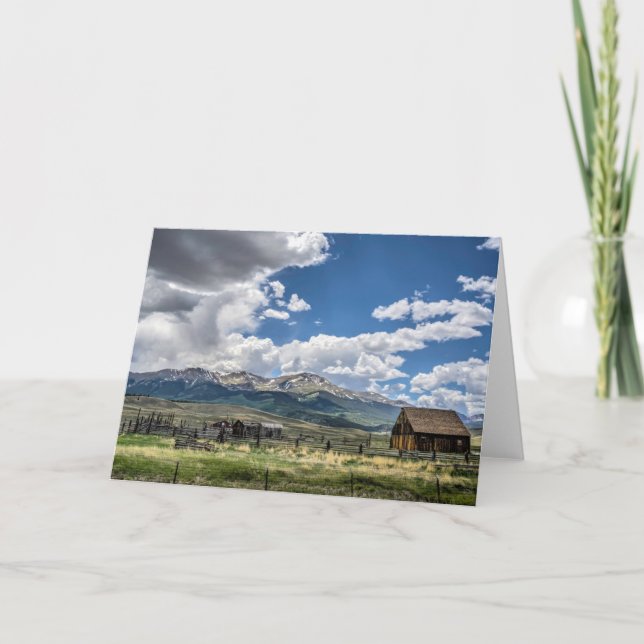 Farms | Farm Below the Colorado Mountains Card (Front)