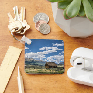 Farms   Farm Below the Colorado Mountains Key Ring