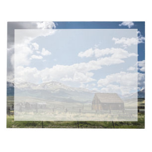 Farms Farm Below the Colorado Mountains Notepad