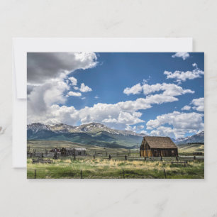Farms Farm Below the Colorado Mountains Thank You Card