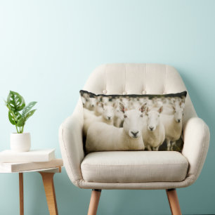 Farms Herd of Sheep Lumbar Cushion