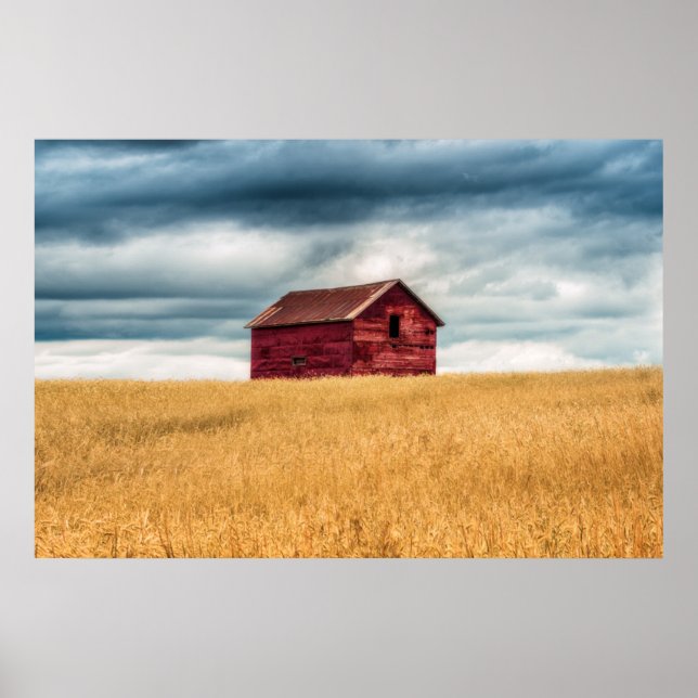 Farms | Old Red Barn Poster (Front)