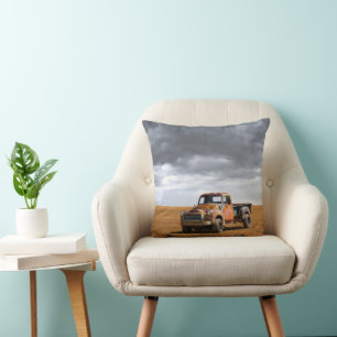 Farms   Old Truck in Field Cushion
