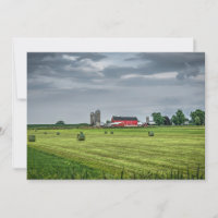 Farms | Red Barn & Silo in Spring