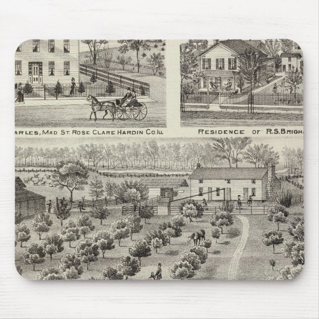 Farms & residences in Hardin County and Cairo Mouse Pad (Front)