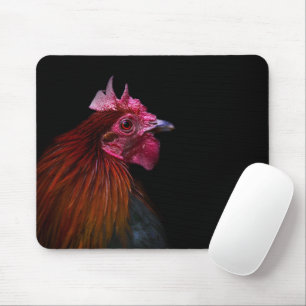 Farms   Rooster Head Shot Mouse Pad