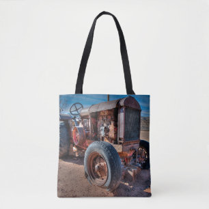 Farms Rusty Antique Tractor Tote Bag