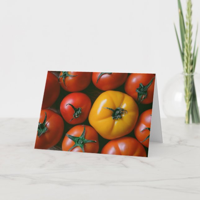 Farms | Shiny Red & Yellow Tomatoes Card (Front)