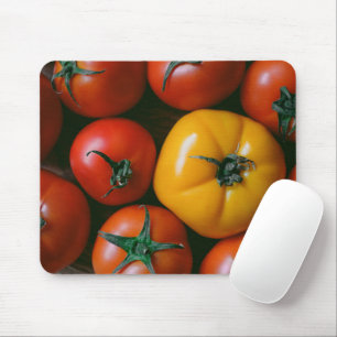 Farms Shiny Red & Yellow Tomatoes Mouse Pad