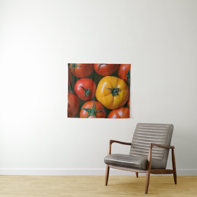Farms | Shiny Red & Yellow Tomatoes Tapestry (In Situ (Horizontal))