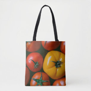 Farms Shiny Red & Yellow Tomatoes Tote Bag
