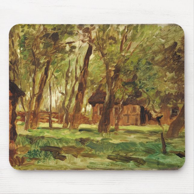 Farmstead under Trees Mouse Pad (Front)