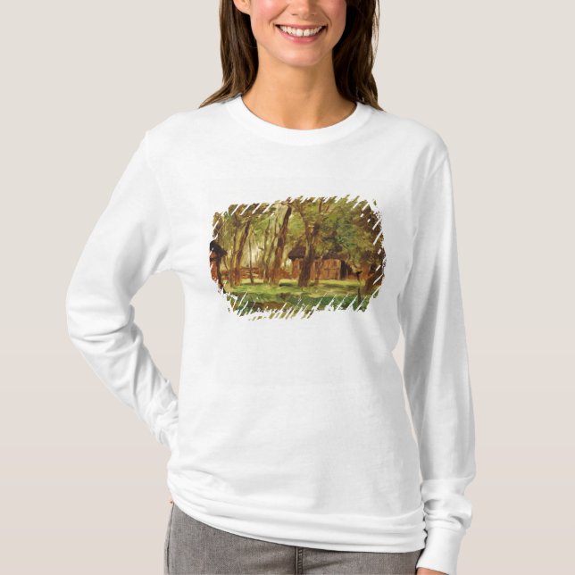 Farmstead under Trees T-Shirt (Front)