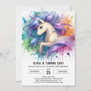 Farmyard Children Horse Birthday Invitation