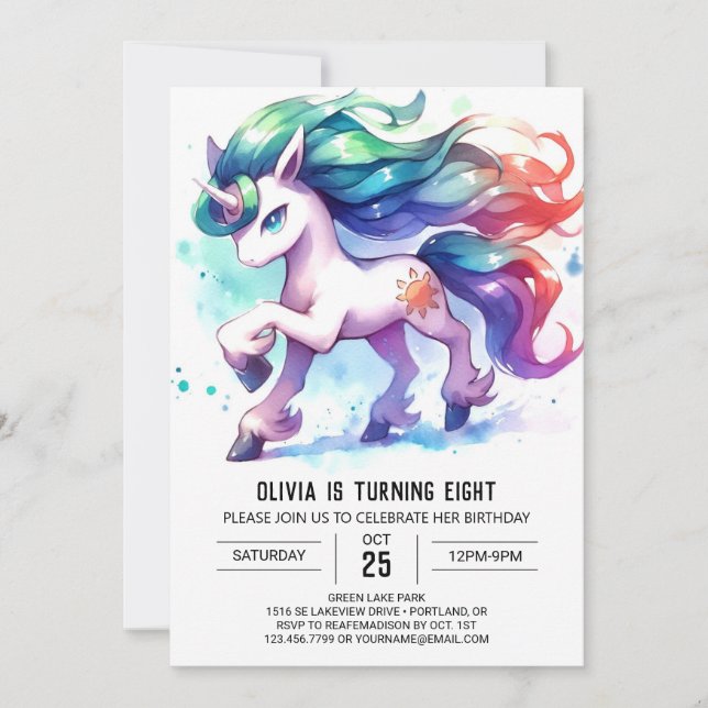 Farmyard Custom Horse Birthday  Invitation (Front)