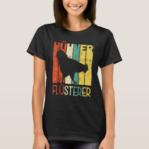 Farmyard Demic Vintage Retro Chickens Whisper Trac T-Shirt