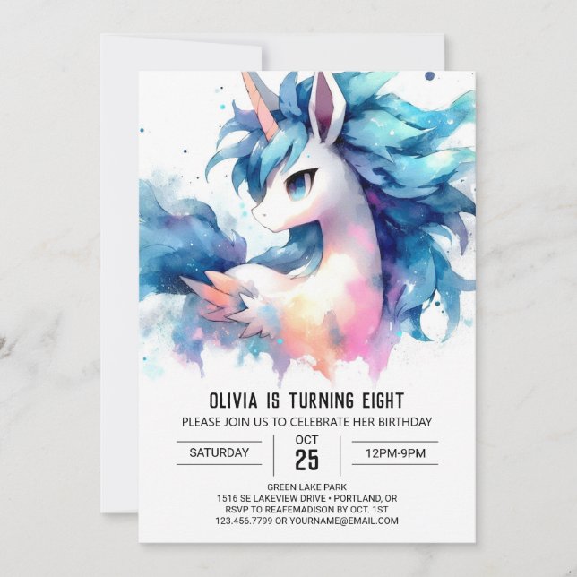  Farmyard Digital Horse Birthday Invitation (Front)